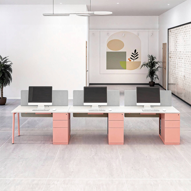 Factory Direct Office Desks and Storage Cabinets Office Furniture Set