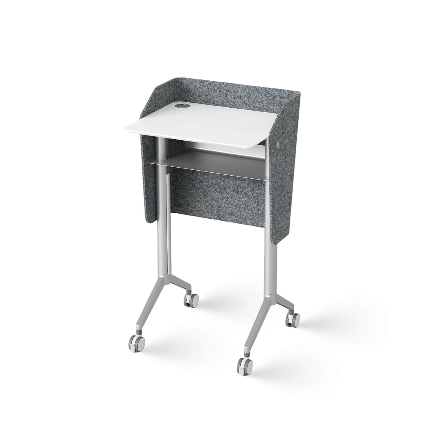 Modern Conference Room Lecture Mute Rolling Design Mobile Lectern