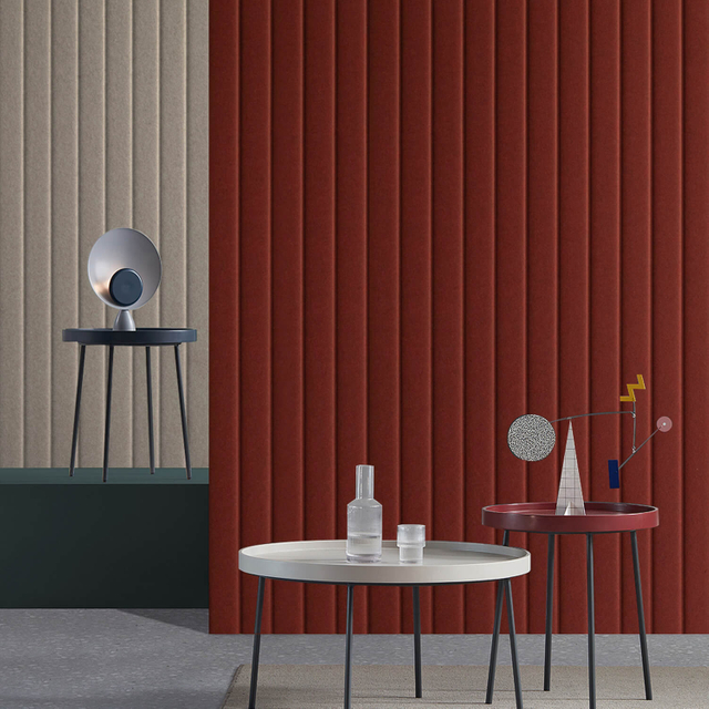 Ribbed PET Acoustic Wall Panels for Office Decor