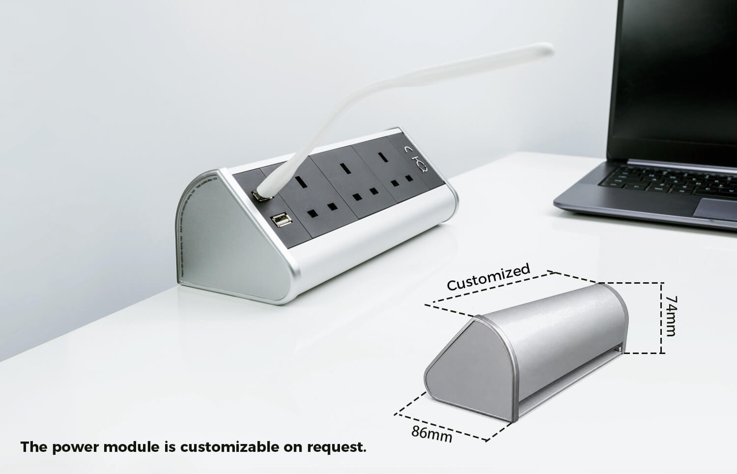 Edge Clip Power Socket