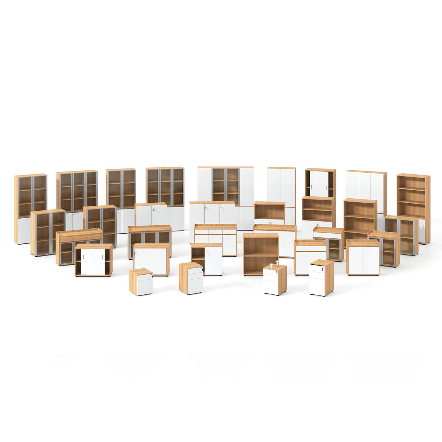 Bespoke Steel and Wood Office Storage Cabinet Solutions