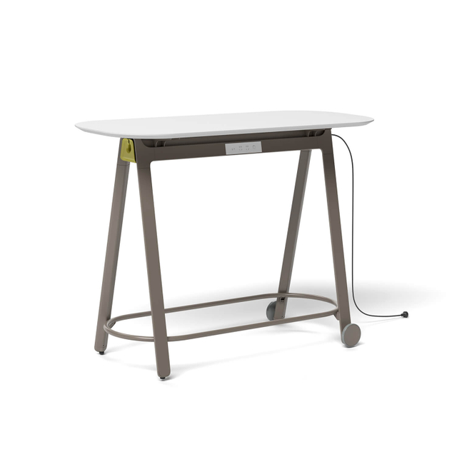 Mobile Agile MDF Powder Coated Executive Bar Table
