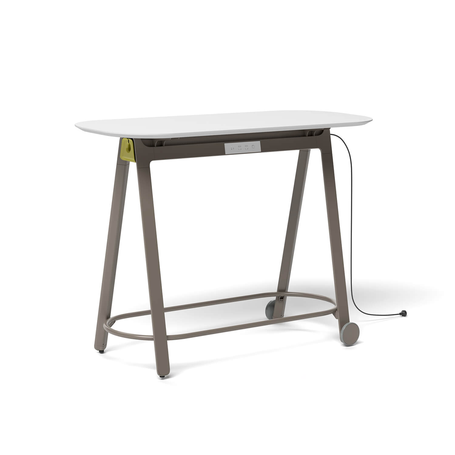 Mobile Agile MDF Powder Coated Executive Bar Table