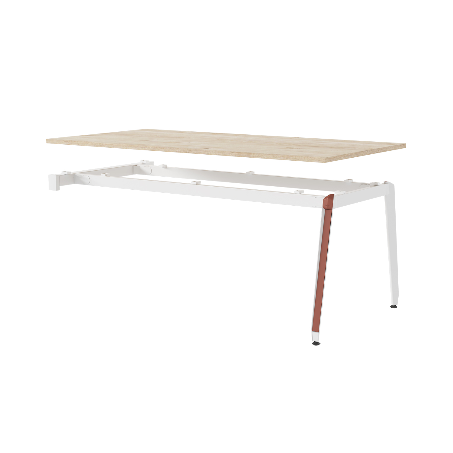 SpaceUnited Modern High End Office Furniture Workspace Steel Frame Executive Desk
