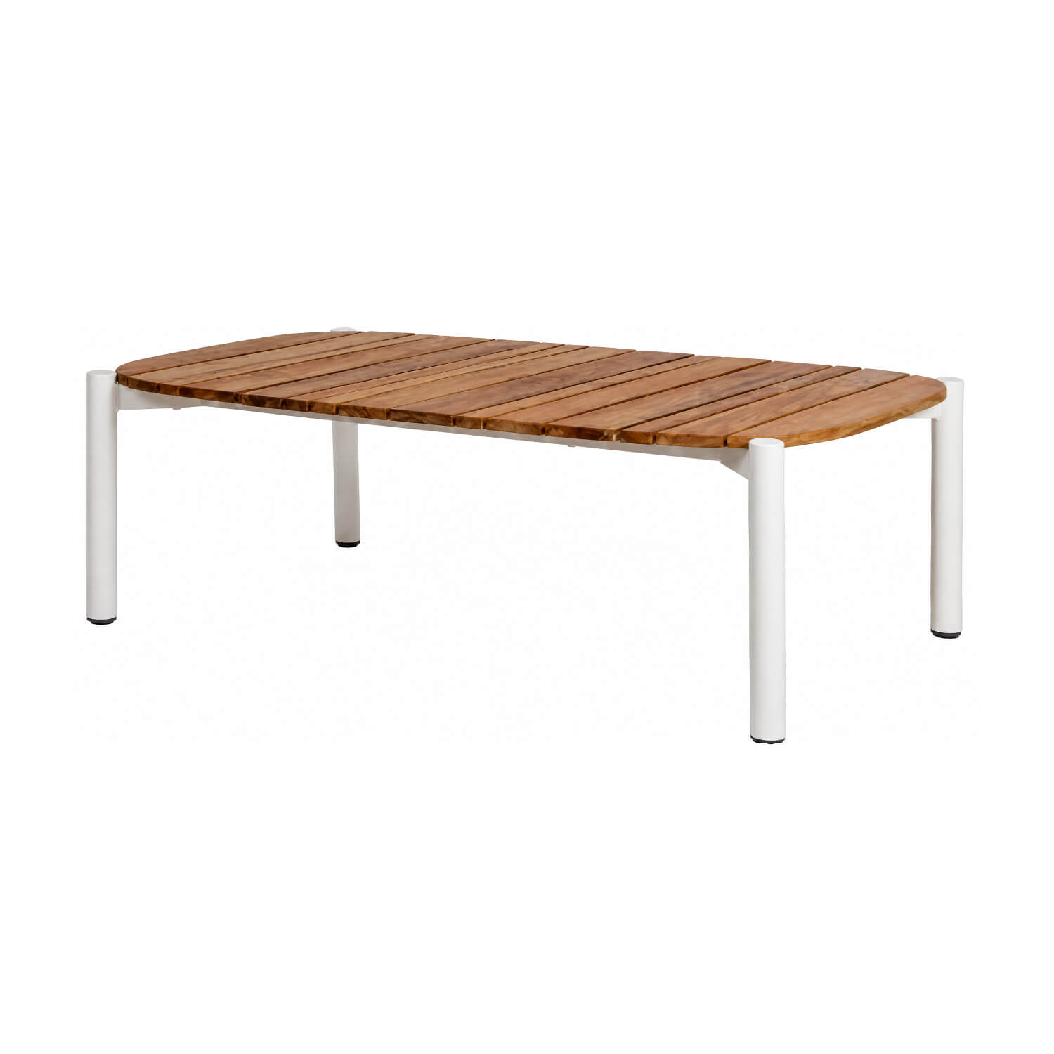 Outdoor Table with Wood Top & Aluminum Frame