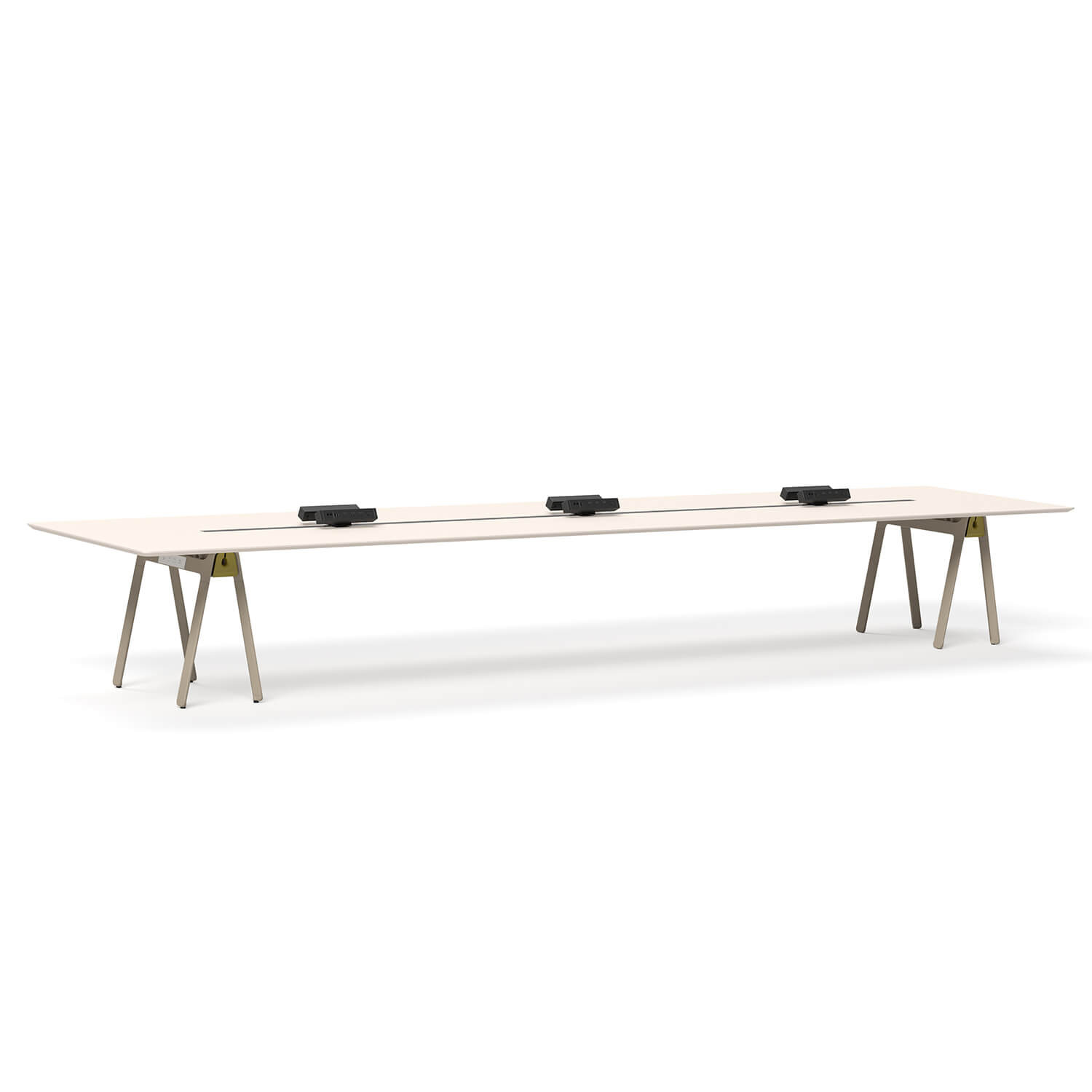 Executive 5400mm Boardroom Table With Seamless Powder Coating