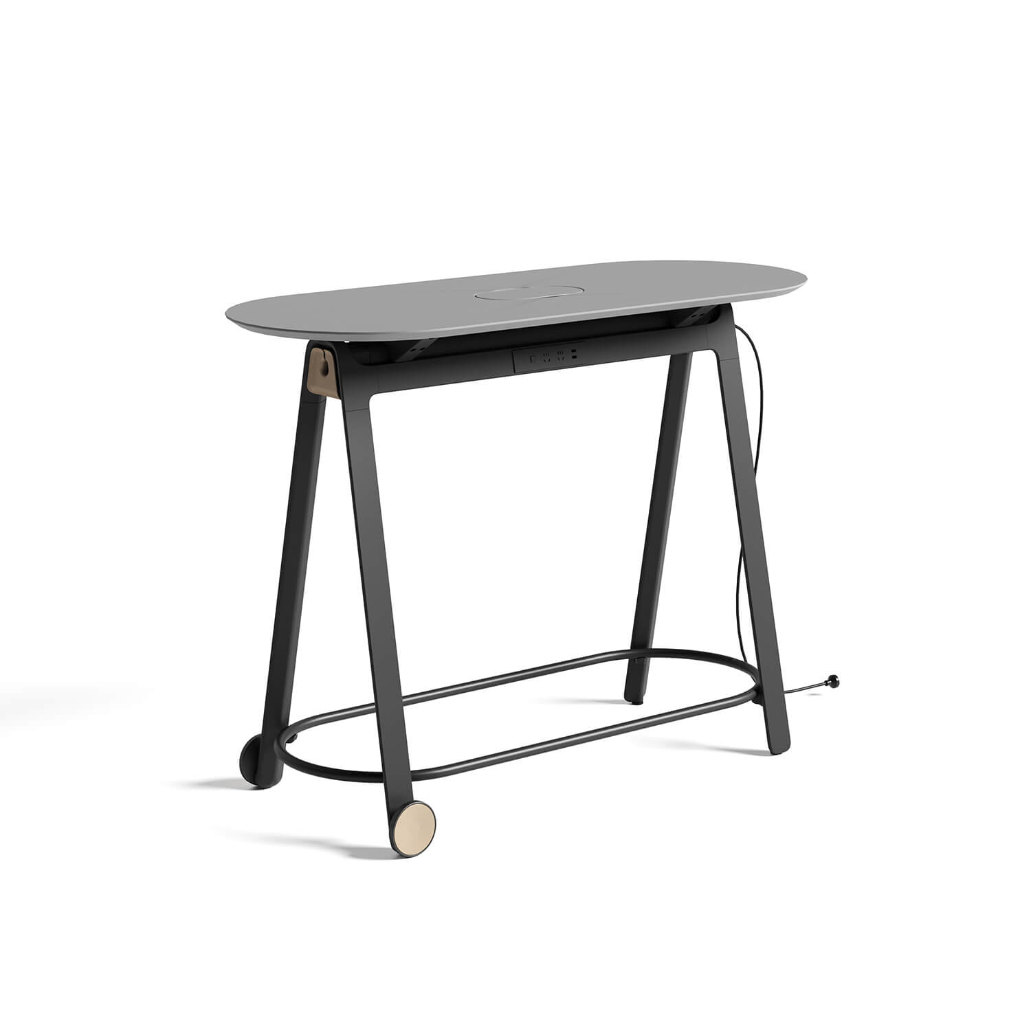 Mobile Agile MDF Powder Coated Executive Bar Table