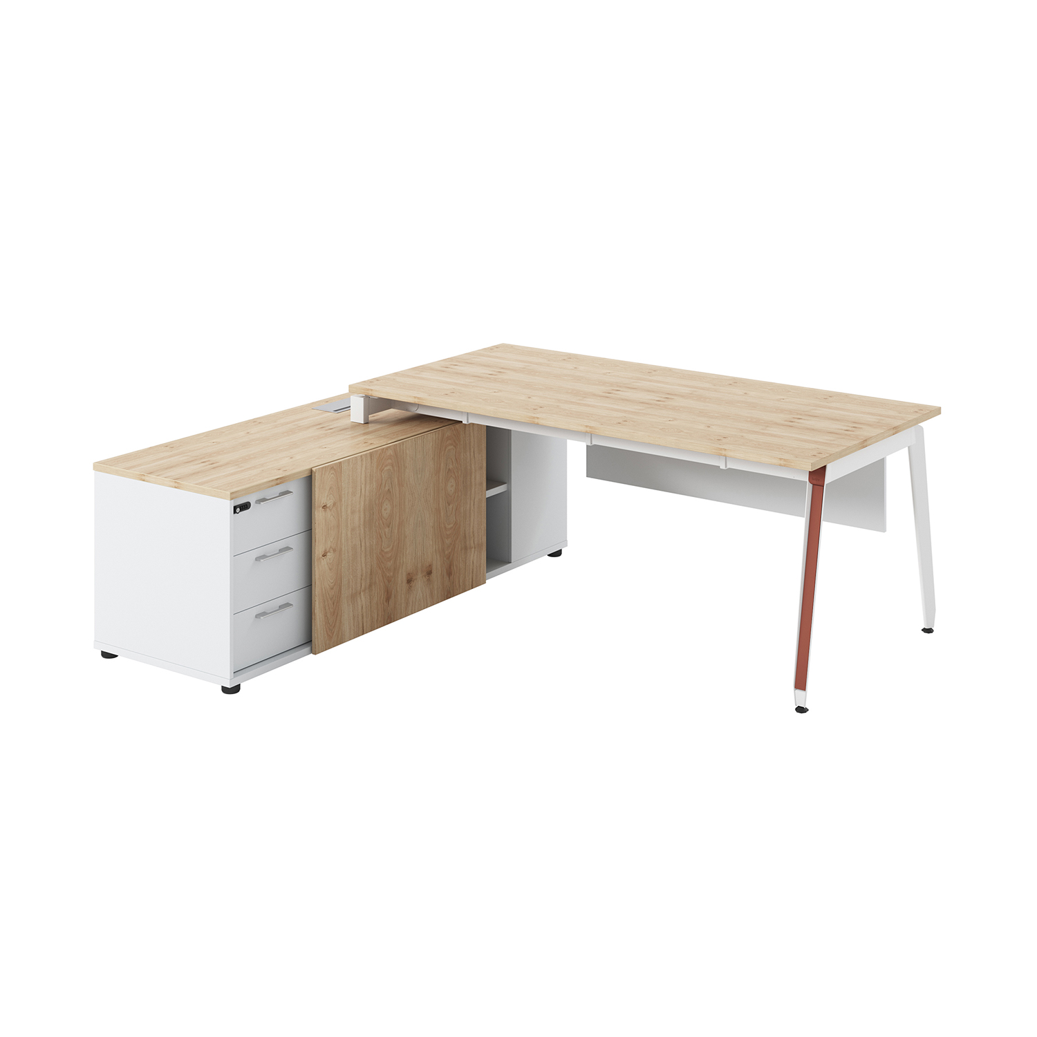 SpaceUnited Modern High End Office Furniture Workspace Steel Frame Executive Desk