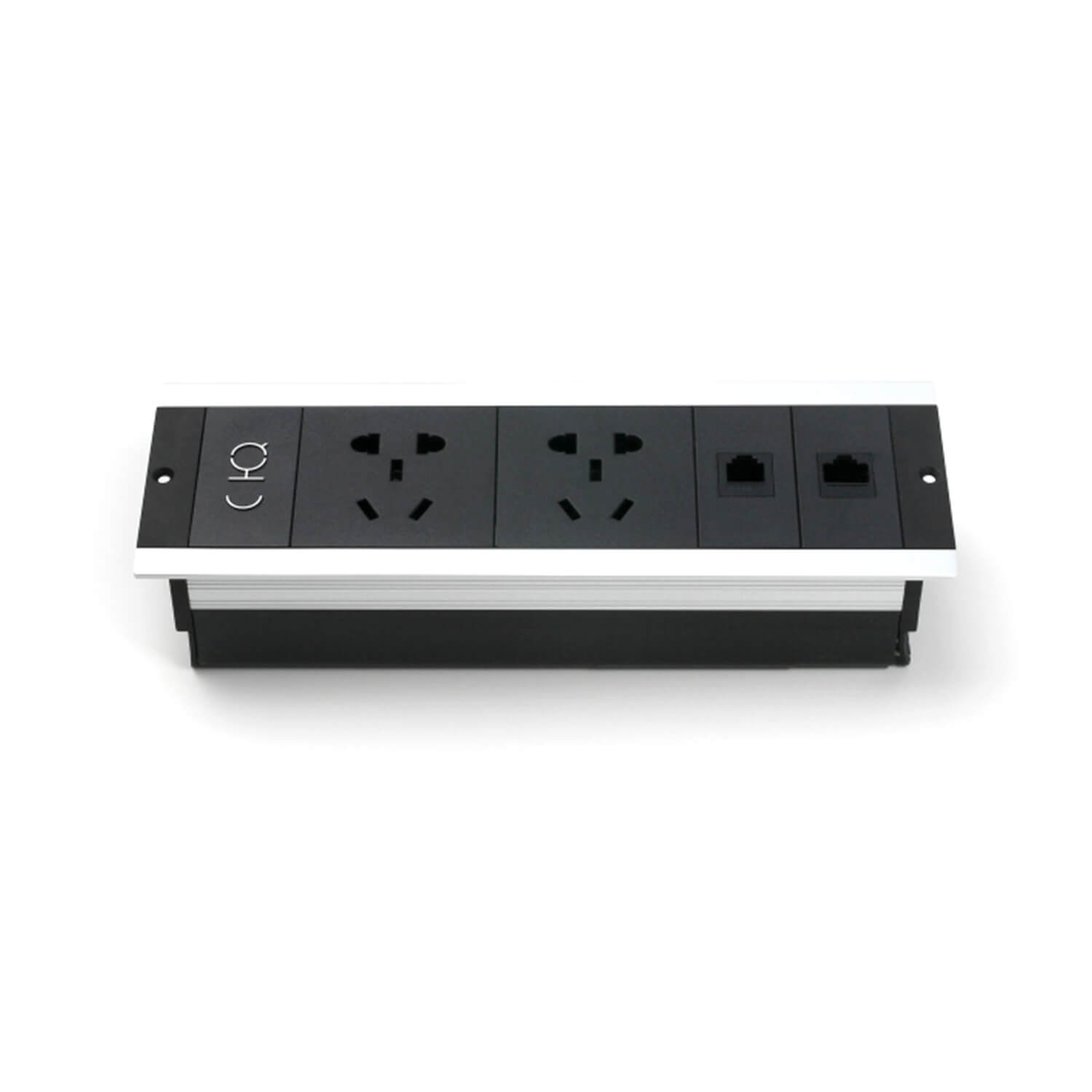 Square Recessed Power Socket for Office Desk