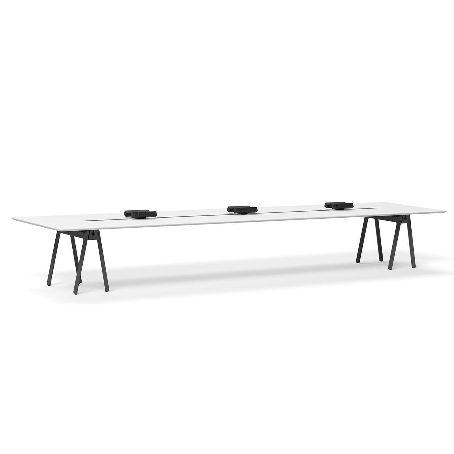 Executive 5400mm Boardroom Table With Seamless Powder Coating