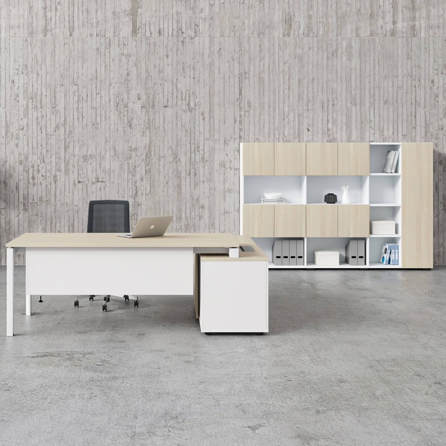 SpaceUnited Modern Style Workstation Storage Office Wooden Filing Cabinets