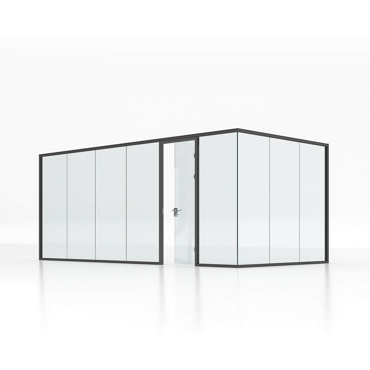 Full View Soundproof Office Partition Wall