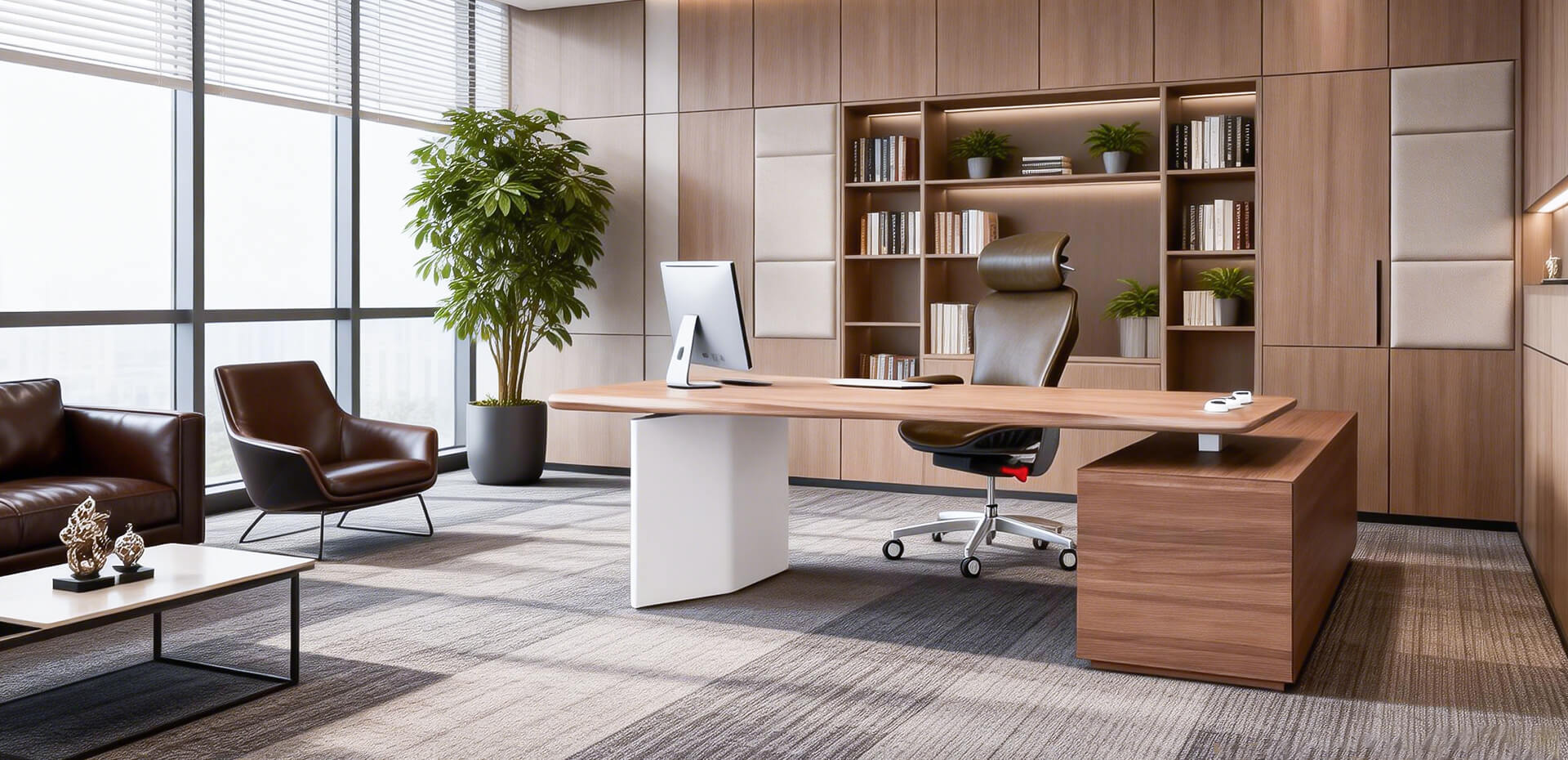 Luxury Executive Boss Desk with Side Cabinet.jpg