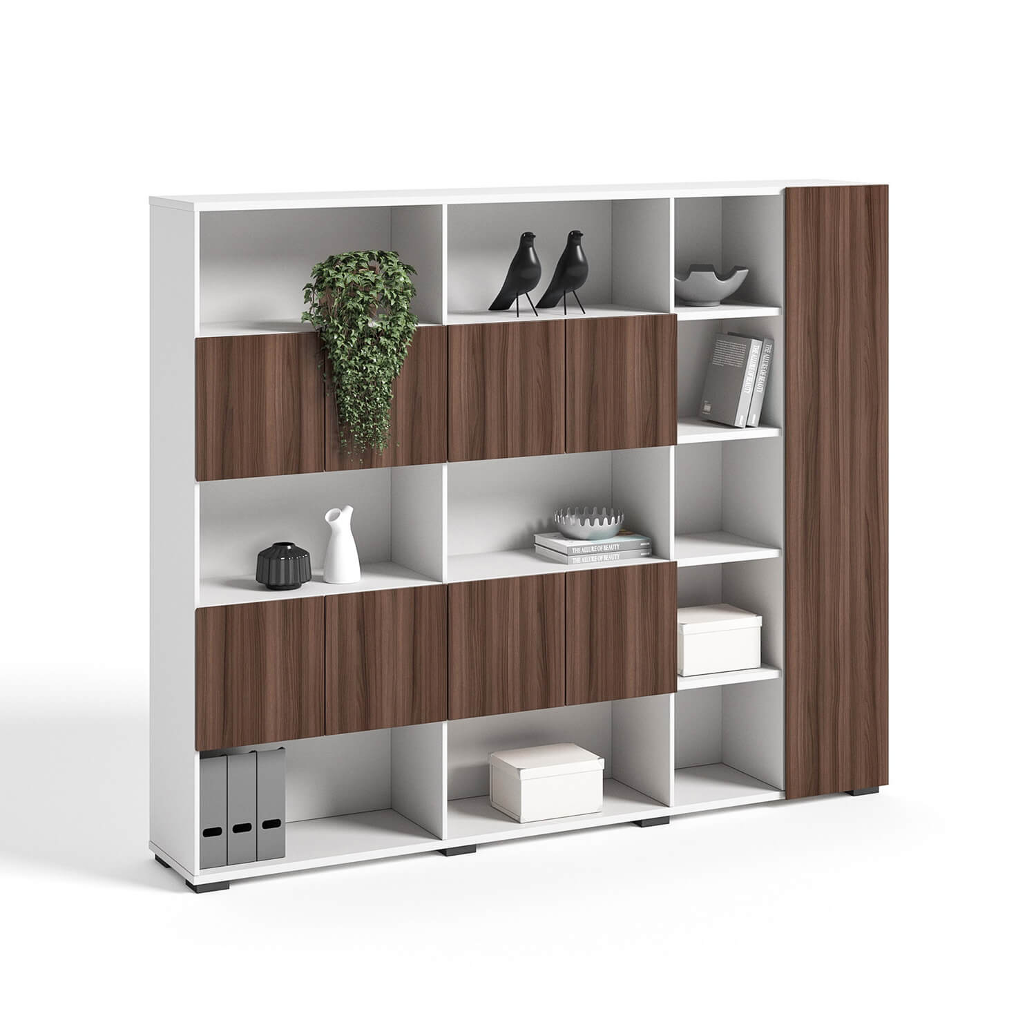 SpaceUnited Modern Style Workstation Storage Office Wooden Filing Cabinets
