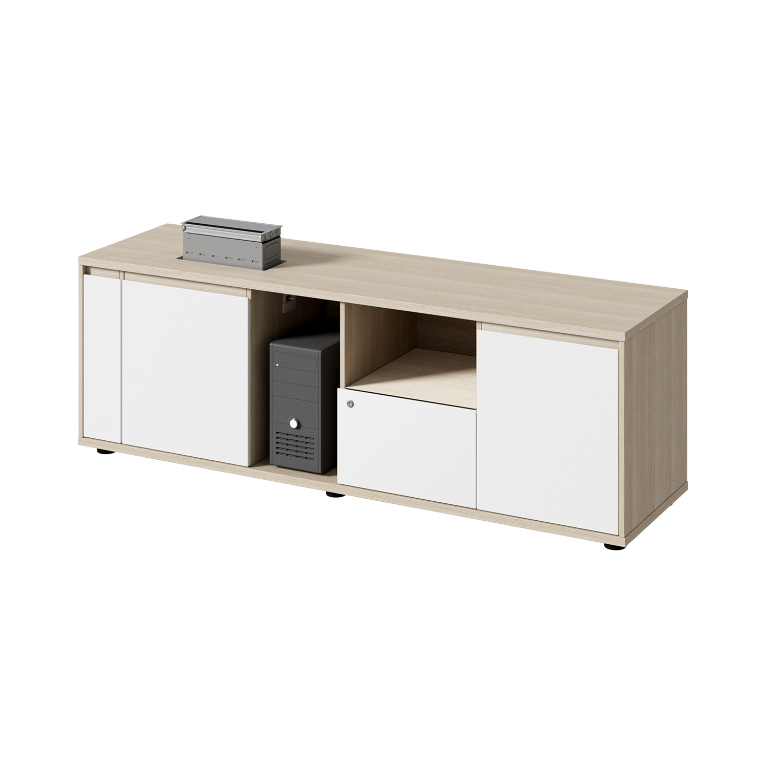 Modern Office Manager Desk Cabinet