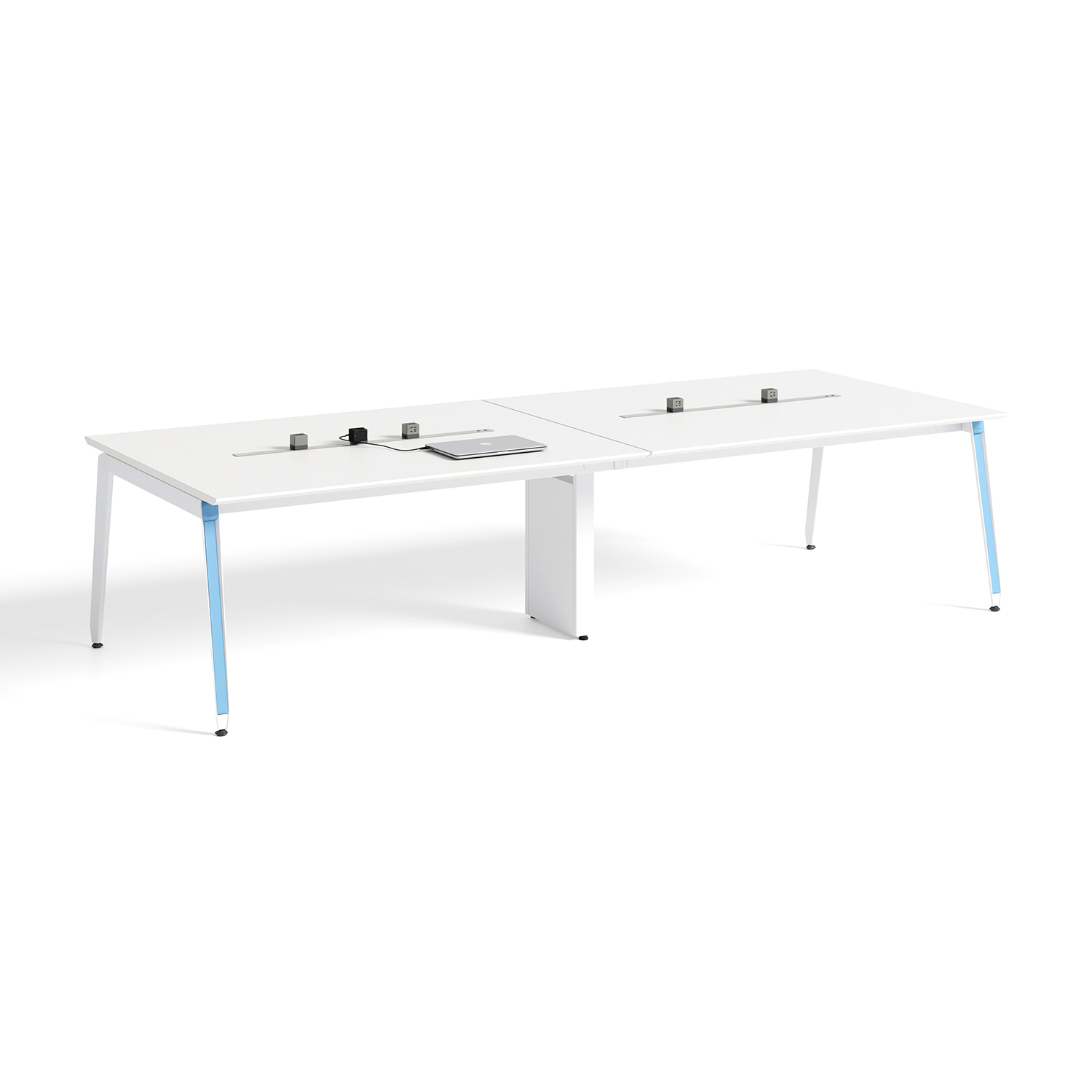 SpaceUnited Modern Designer Wooden Relief Texture Veneer Boardroom Conference Table Office Furniture