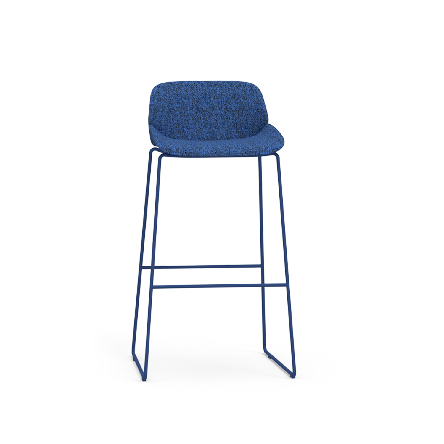 Multi Color Upholstered High Bar Stool Ergonomic Curved Back Counter Chair for Office Pantry Cafe Negotiation Loung