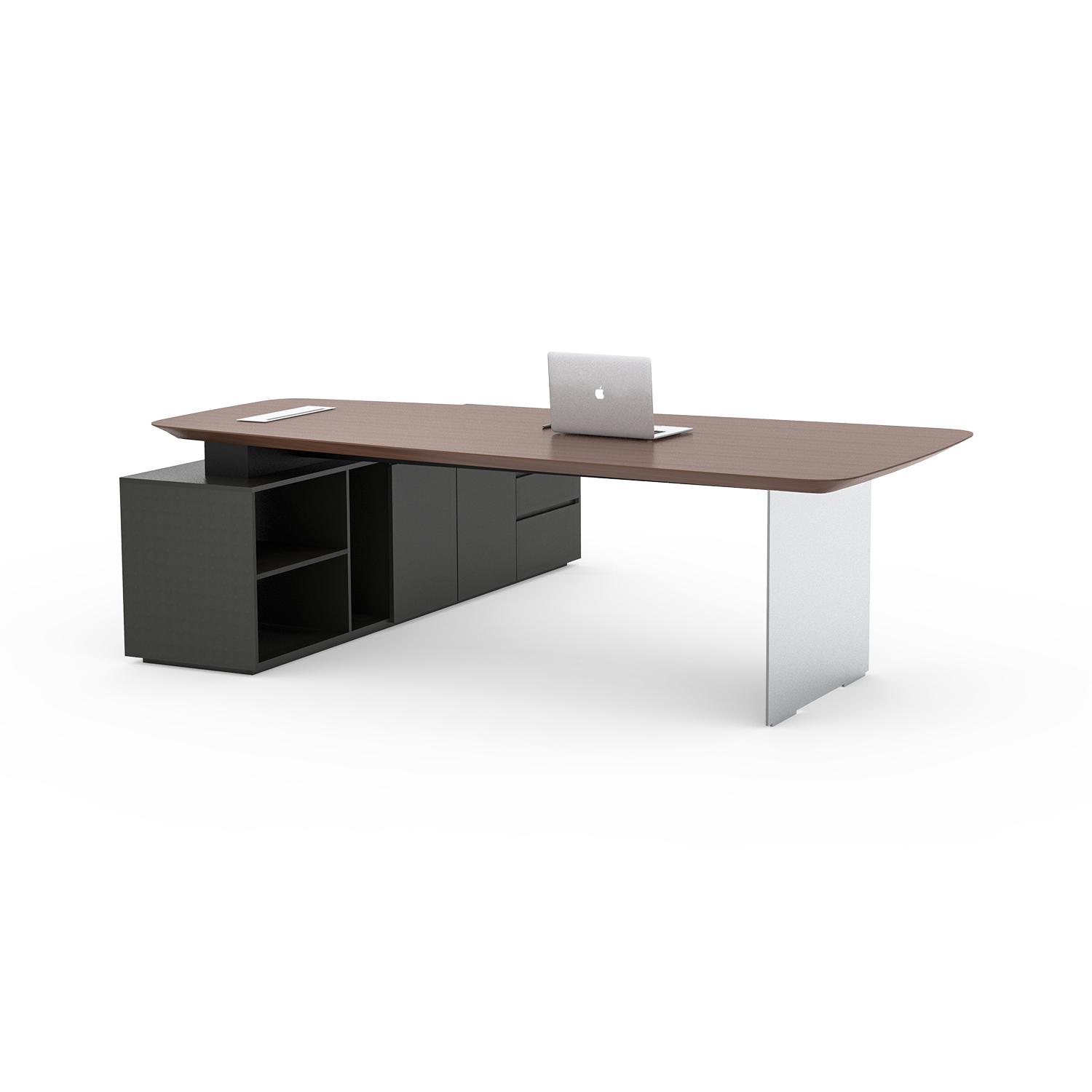 SpaceUnited Modern Metal Frame Executive Office Furniture CEO Manager Desk
