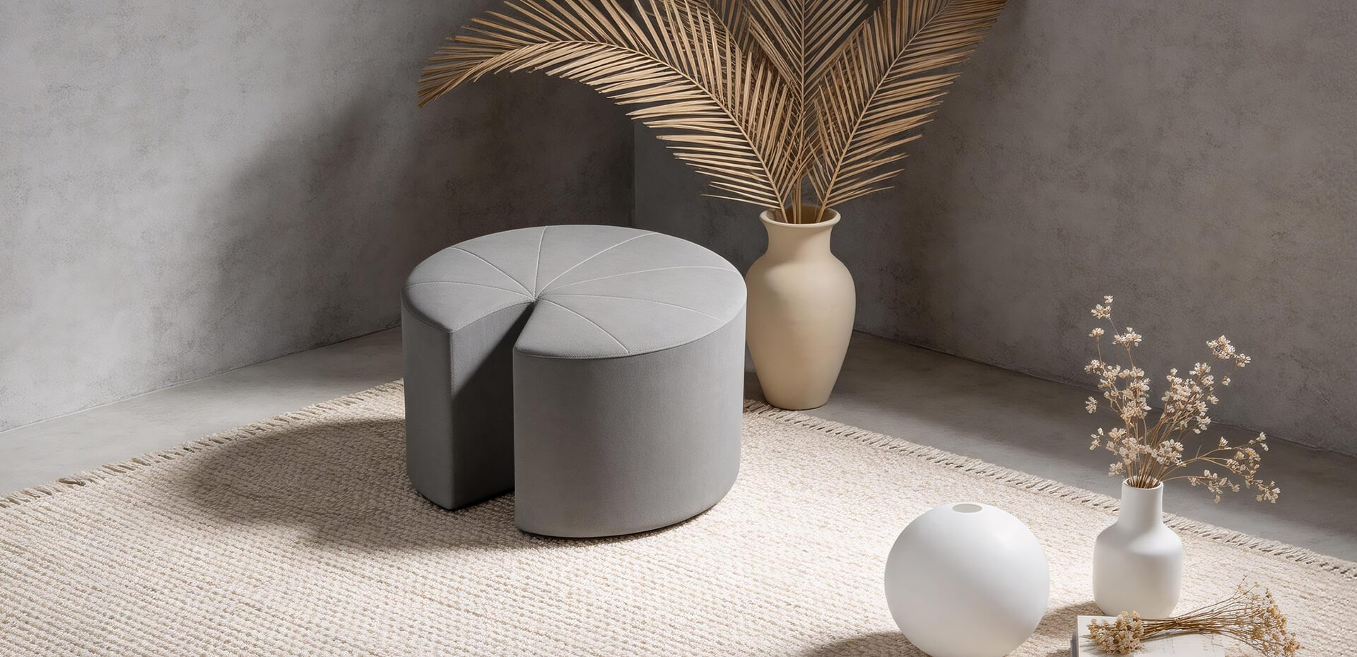Minimalist Round Pouf Stool.jpg