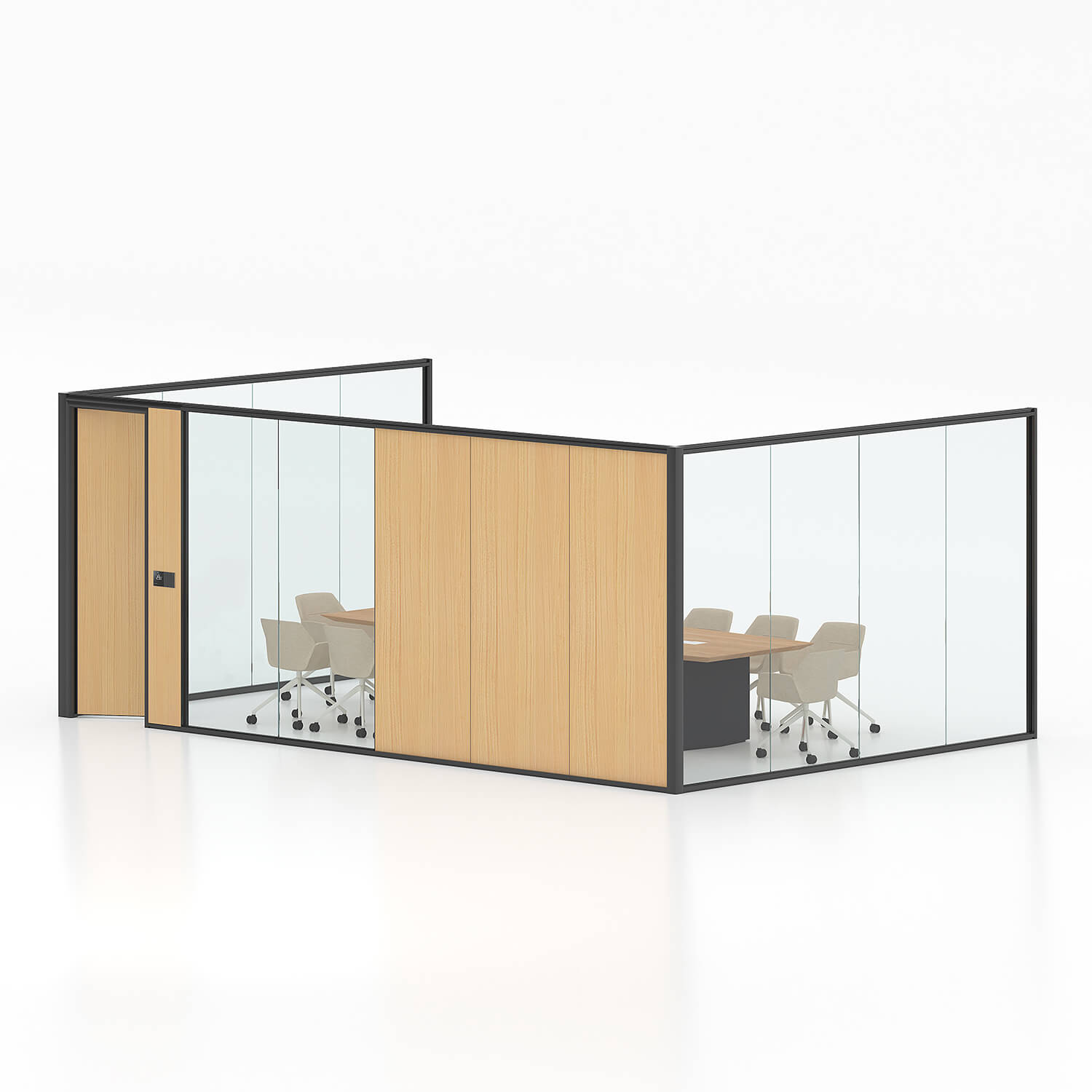 Modern Soundproof Office Glass Partition Wall
