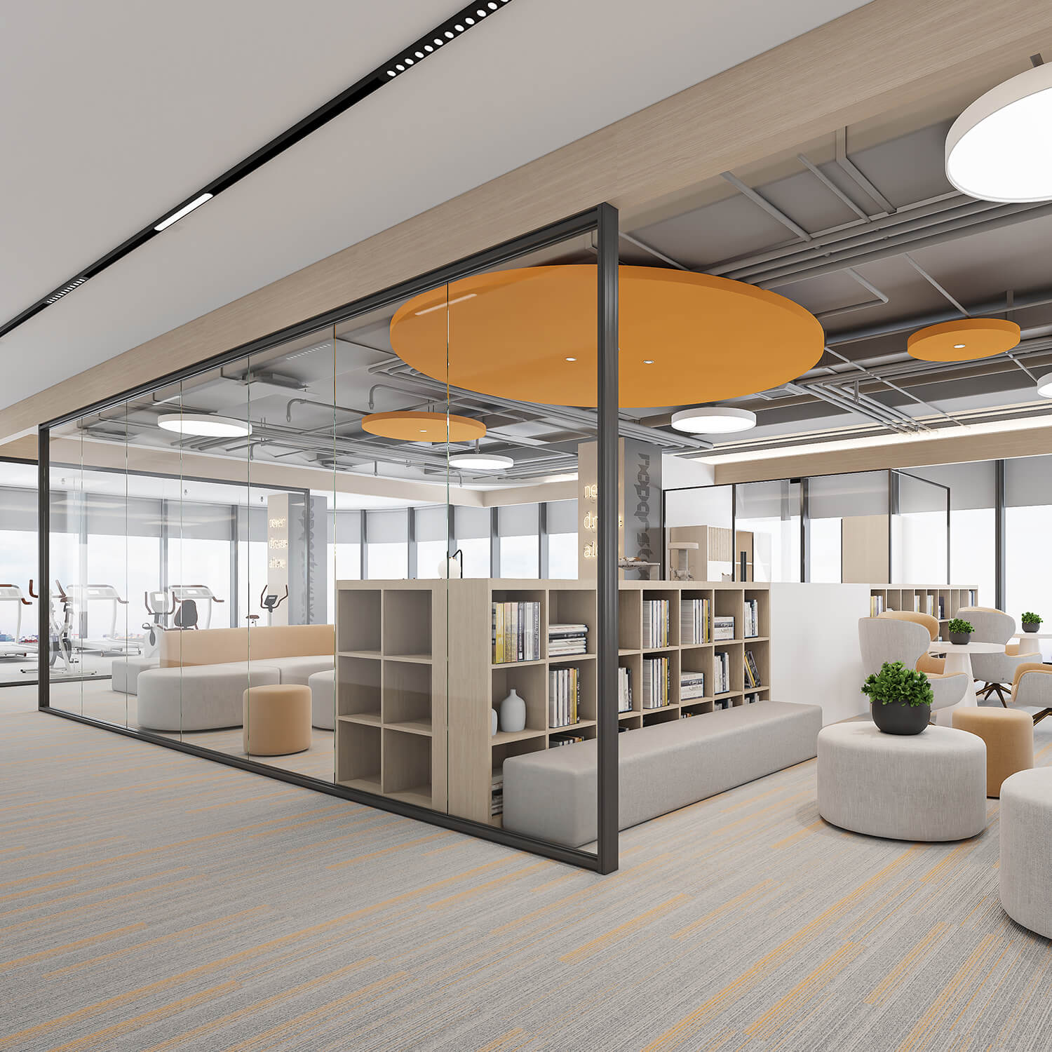 Full View Soundproof Office Partition Wall