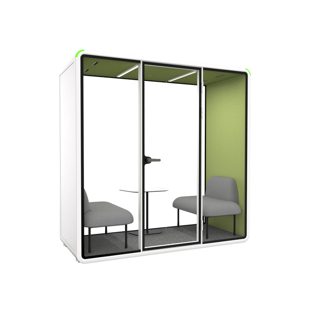 Aluminum Frame Glass Meeting Acoustic Booth