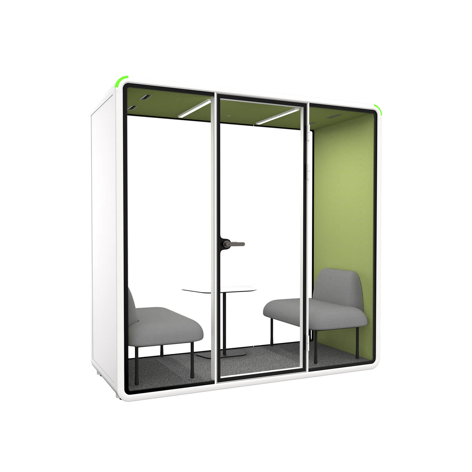 Aluminum Frame Glass Meeting Acoustic Booth