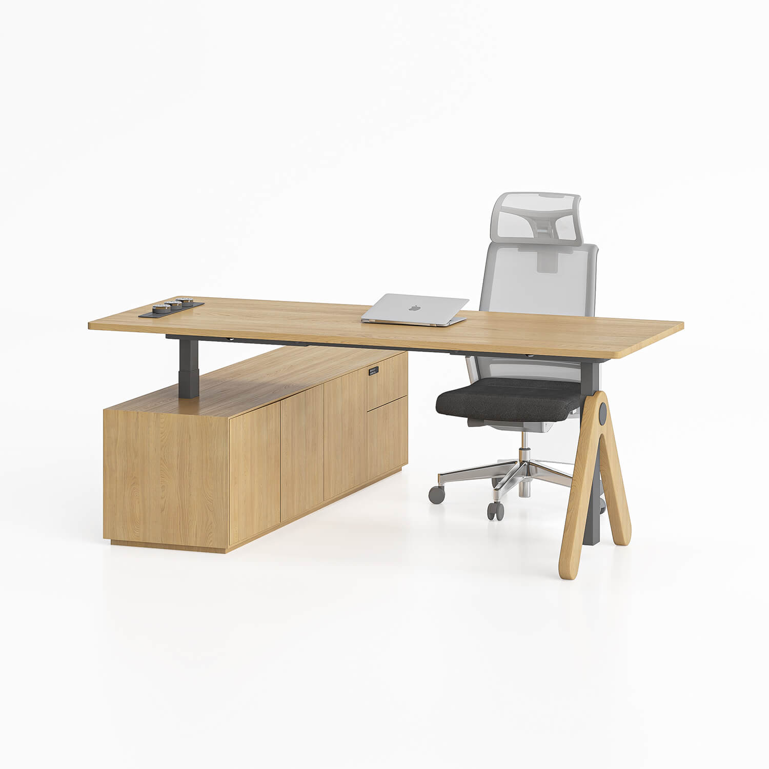 Height Adjustable Executive Office Desk