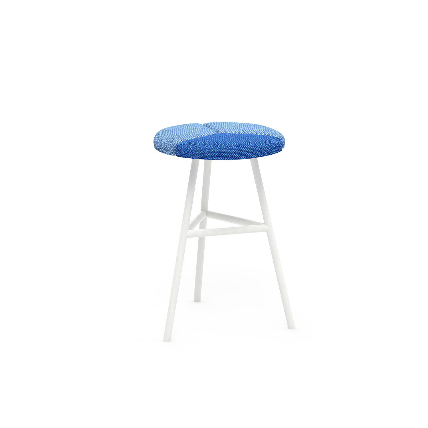 Fabric Cushion Metal Frame Bar Stool for Lounge Area