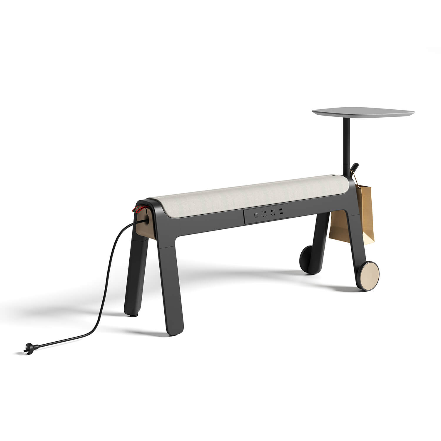 Mobile Training Bench With Writing Tablet
