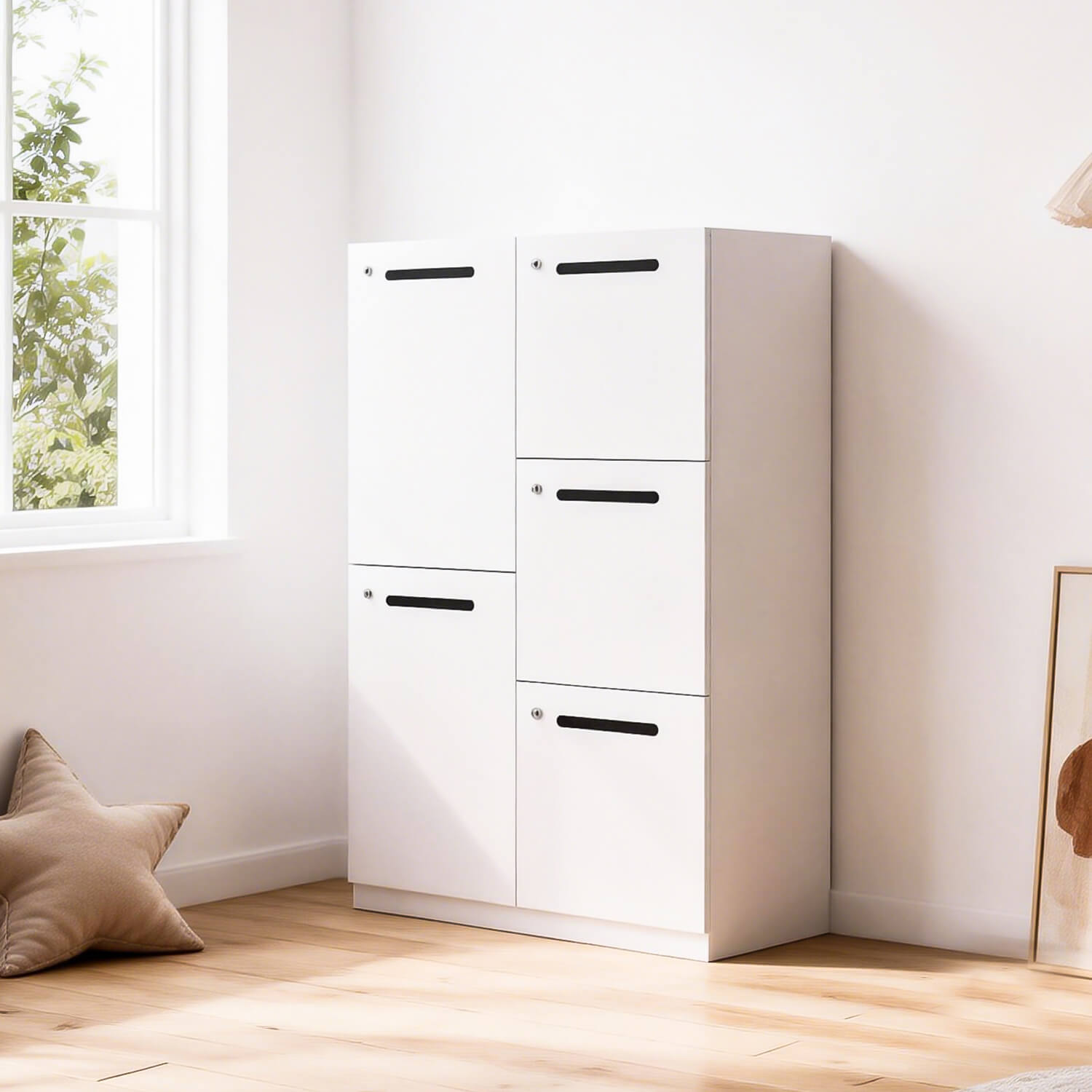 Multi-Door Steel Password Lock Storage Cabinet