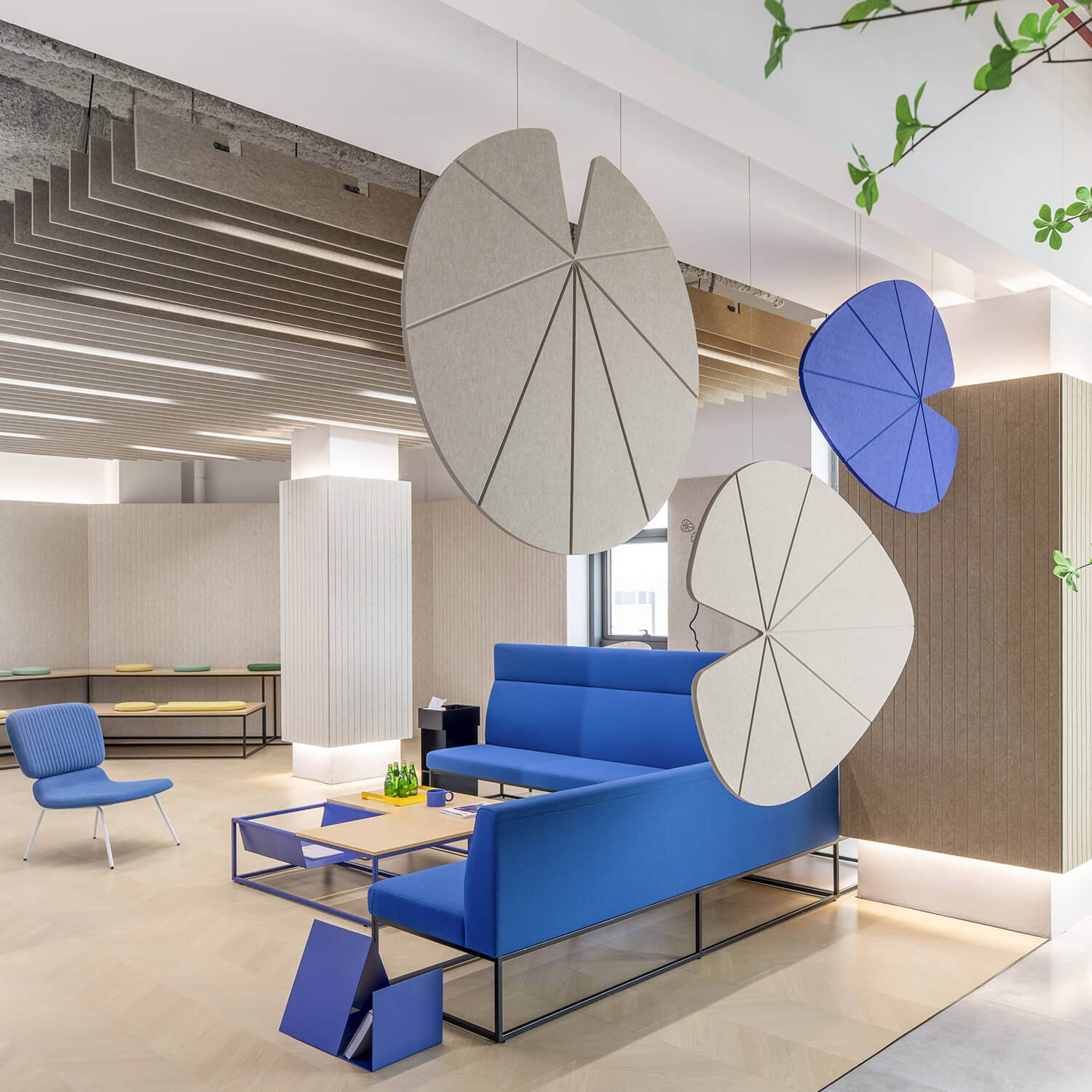 Hanging Felt Acoustic Ceiling Baffle with Wire Rope