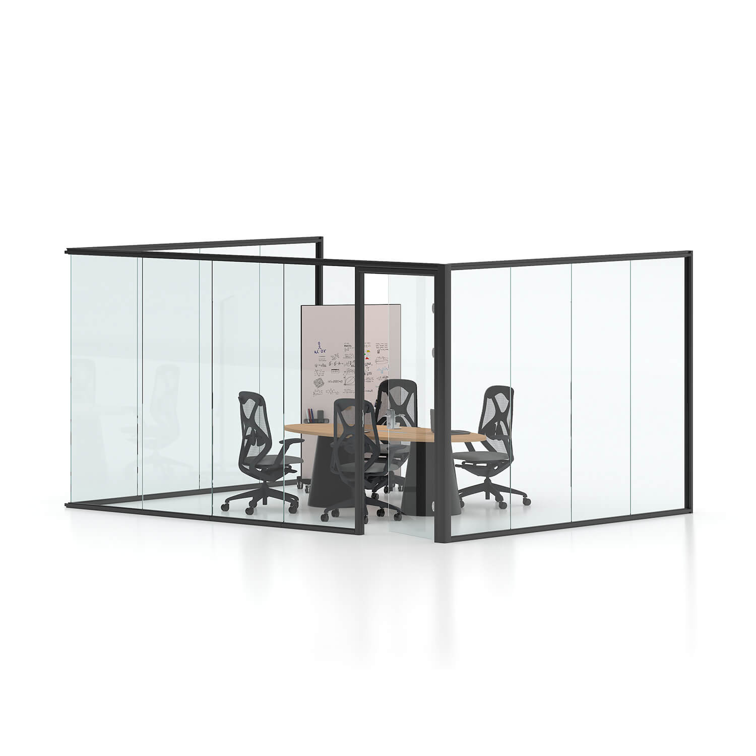 Full View Soundproof Office Partition Wall