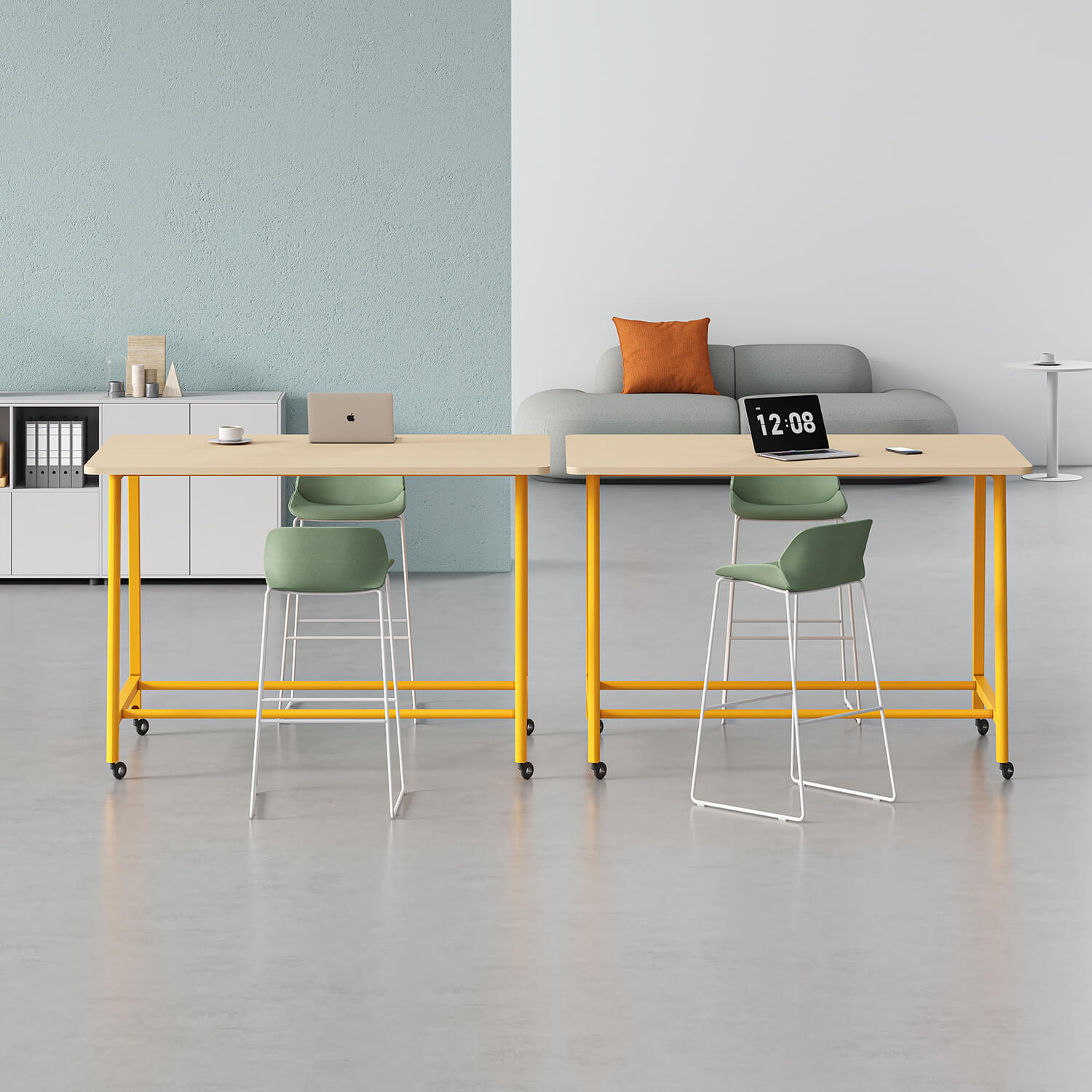 Multi Color Upholstered High Bar Stool Ergonomic Curved Back Counter Chair for Office Pantry Cafe Negotiation Loung