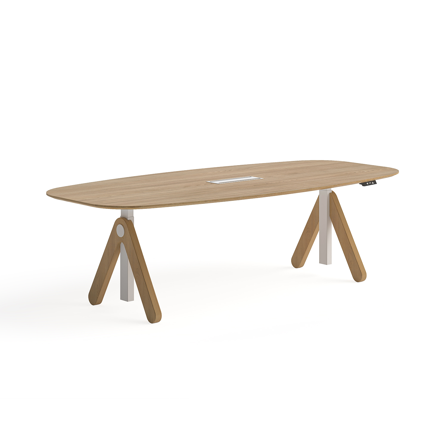 Wooden Height Adjustable Meeting Table