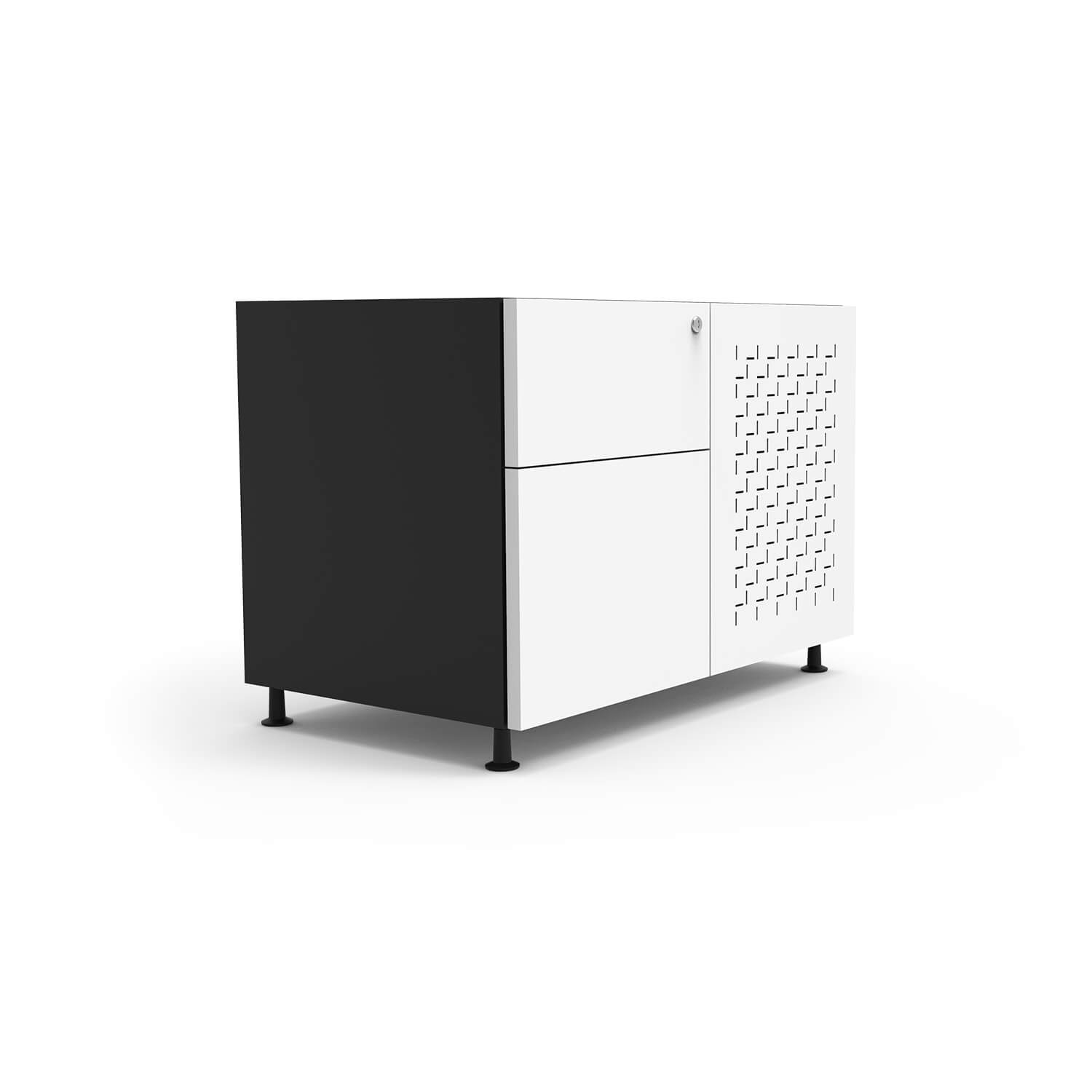 Perforated Door Metal Workstation Cabinet