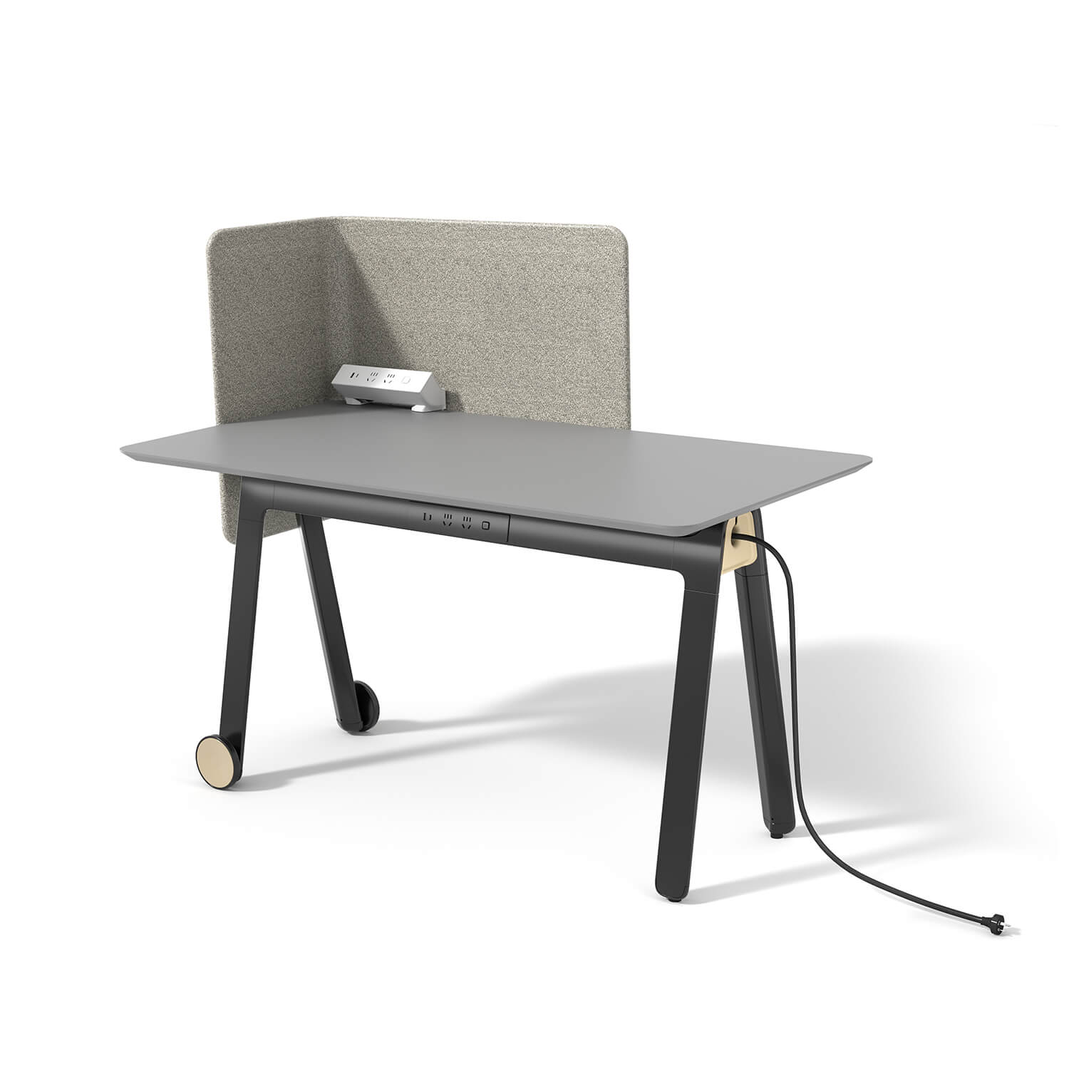 Single Screen Partition Staff Workstation Desk