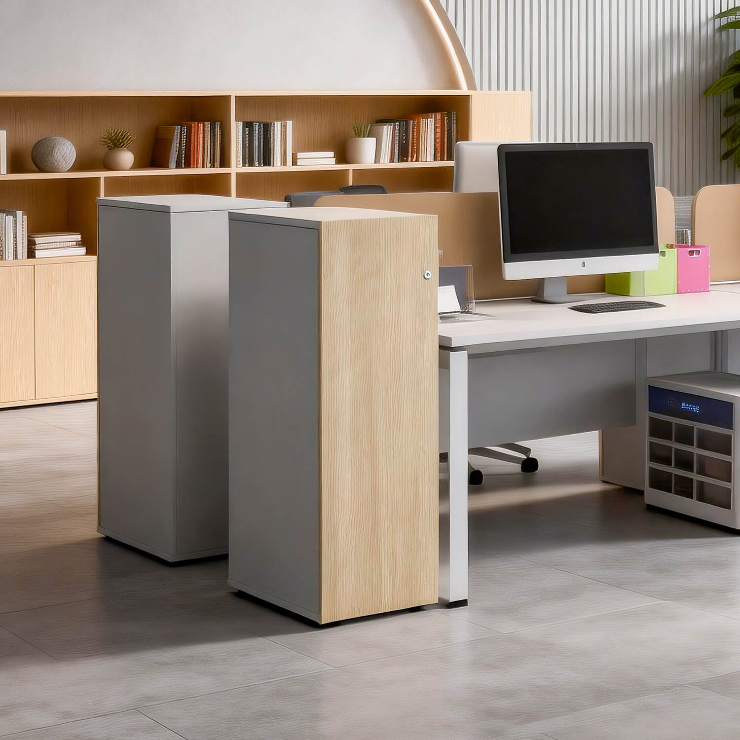 SpaceUnited High End Single Person Wooden Wardrobes for Hospitals and School Break Rooms Durable Office Furniture