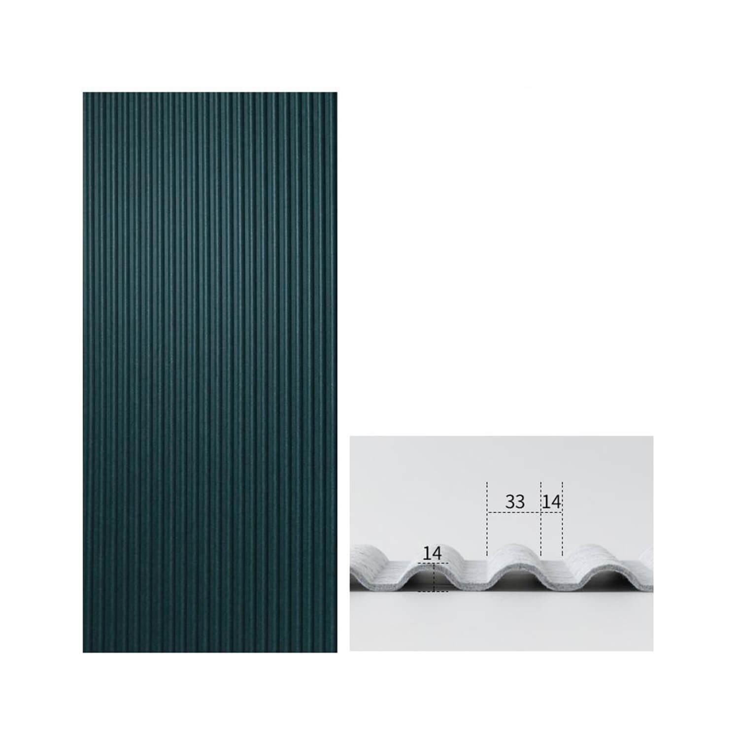 Ribbed PET Acoustic Wall Panels for Office Decor