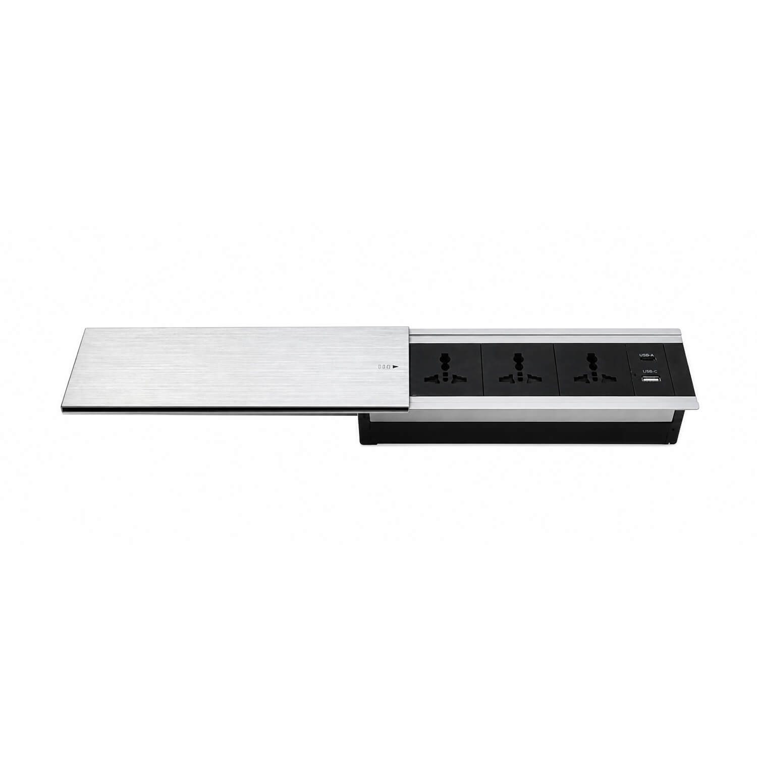 Square Slide Cover Desk Power Socket