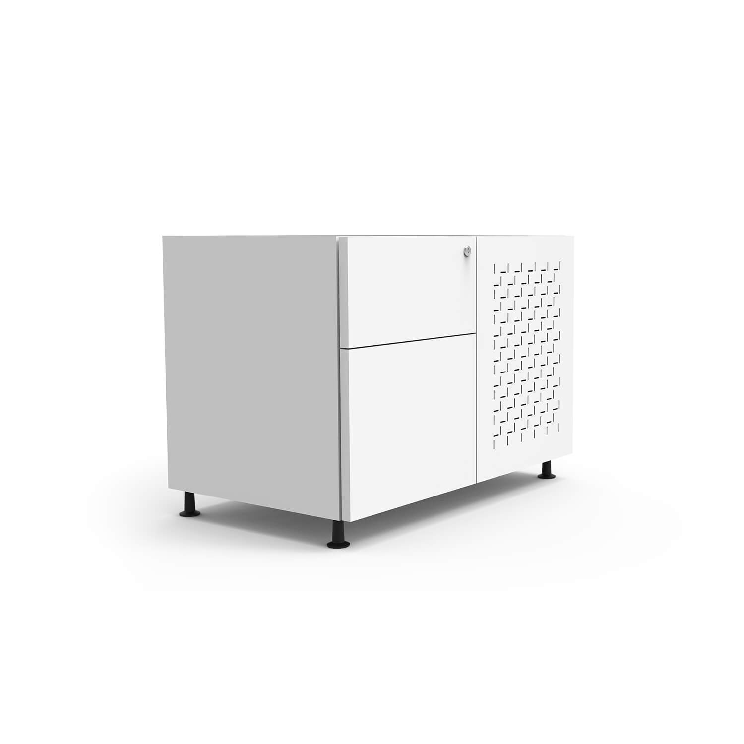 Perforated Door Metal Workstation Cabinet