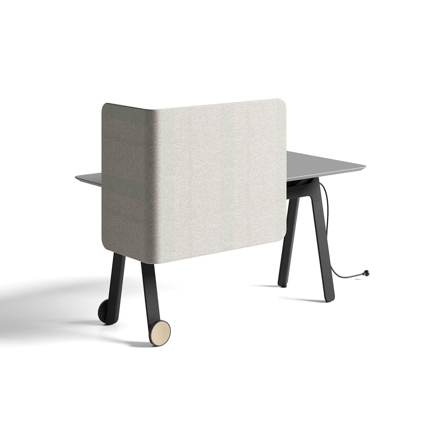 Single Screen Partition Staff Workstation Desk