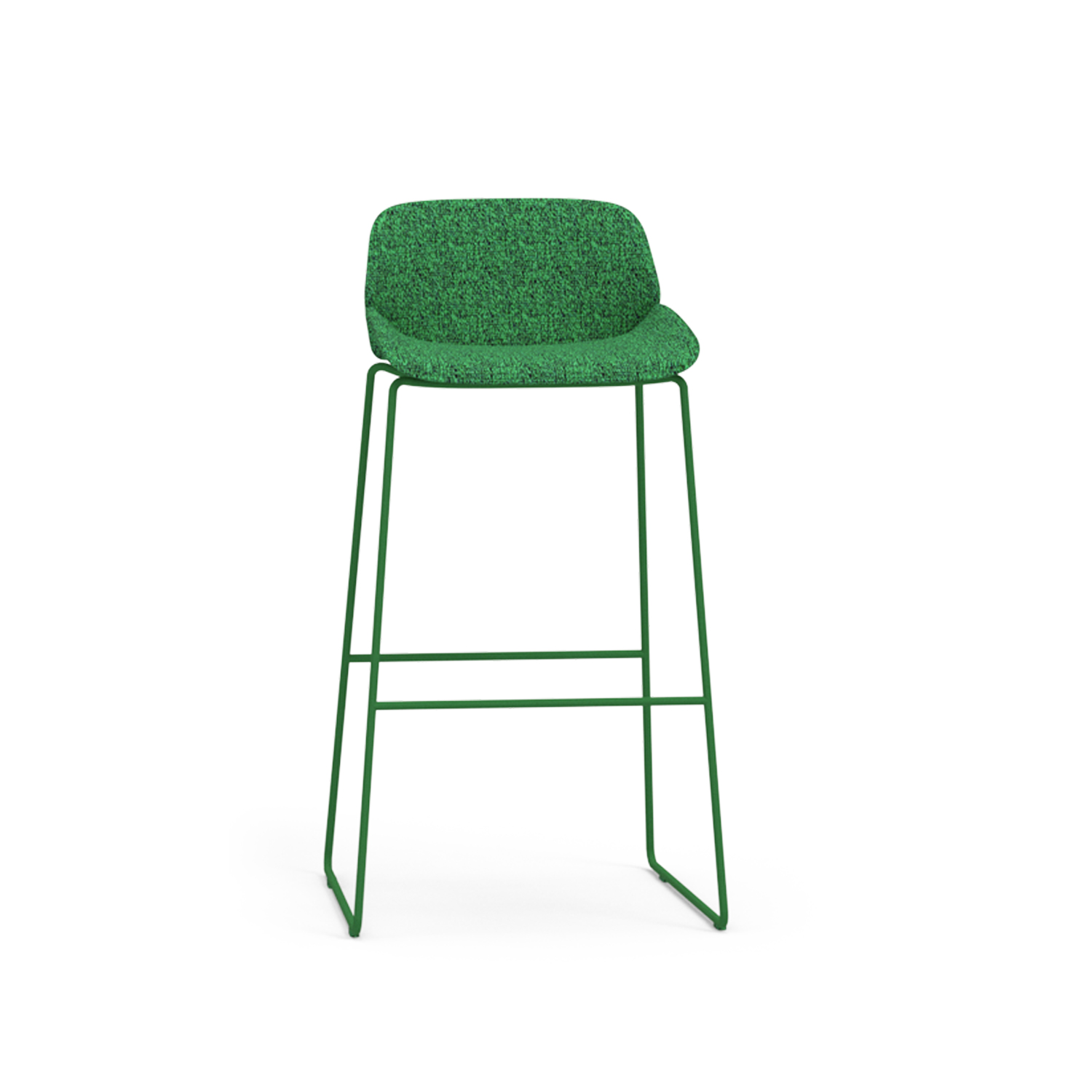 Multi Color Upholstered High Bar Stool Ergonomic Curved Back Counter Chair for Office Pantry Cafe Negotiation Loung