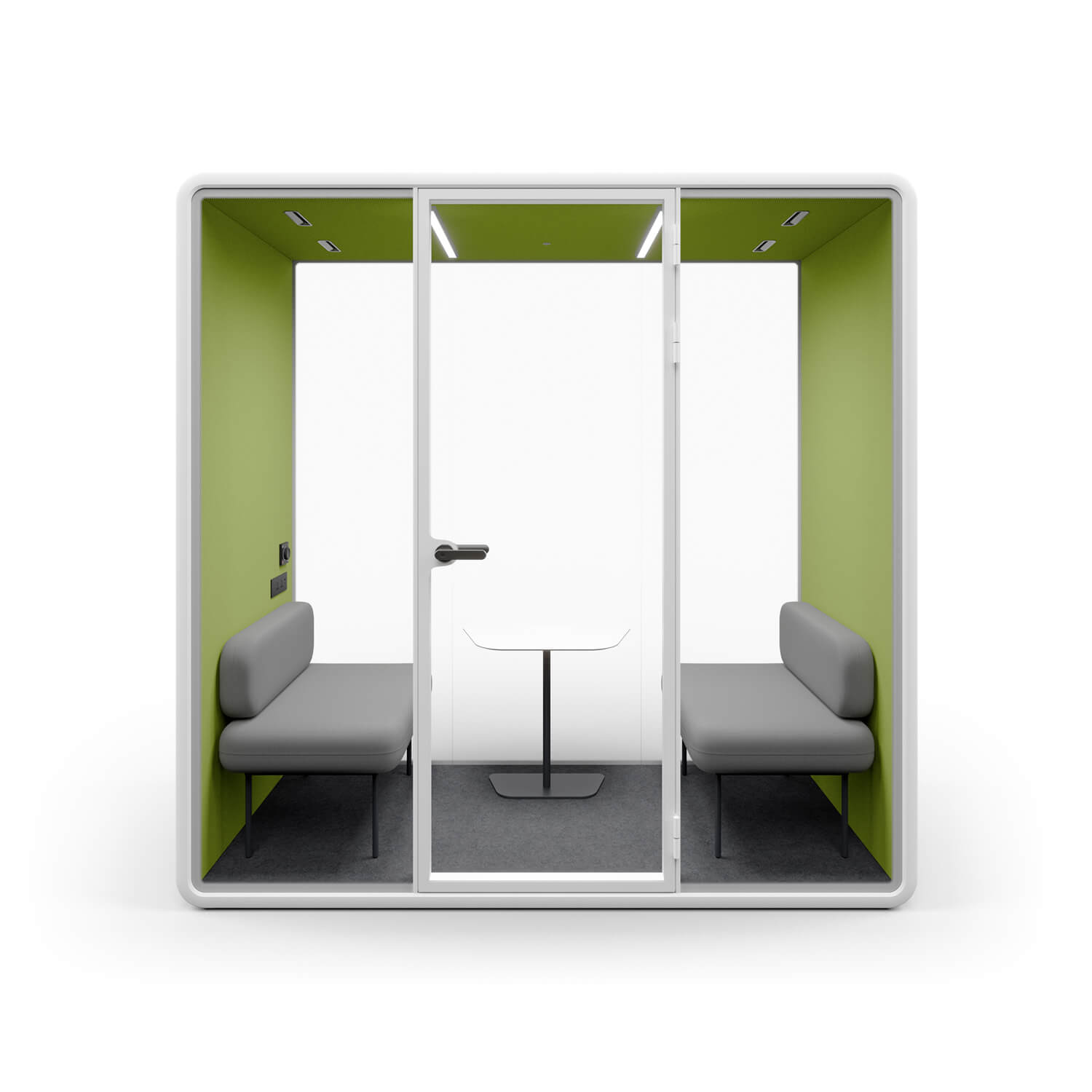 Aluminum Frame Glass Meeting Acoustic Booth