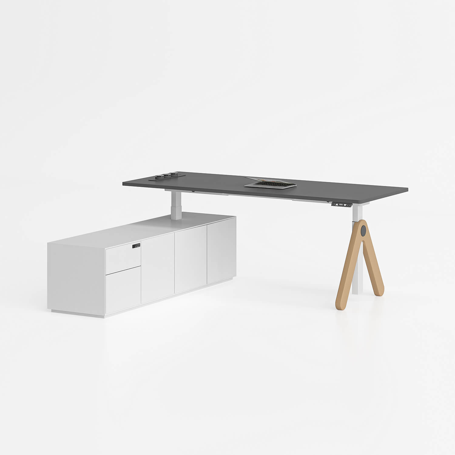 Height Adjustable Executive Office Desk