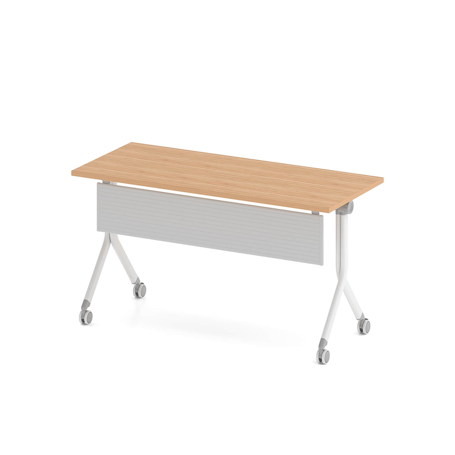 Geometric A-Frame MFC Training Table With Flip-Top Storage