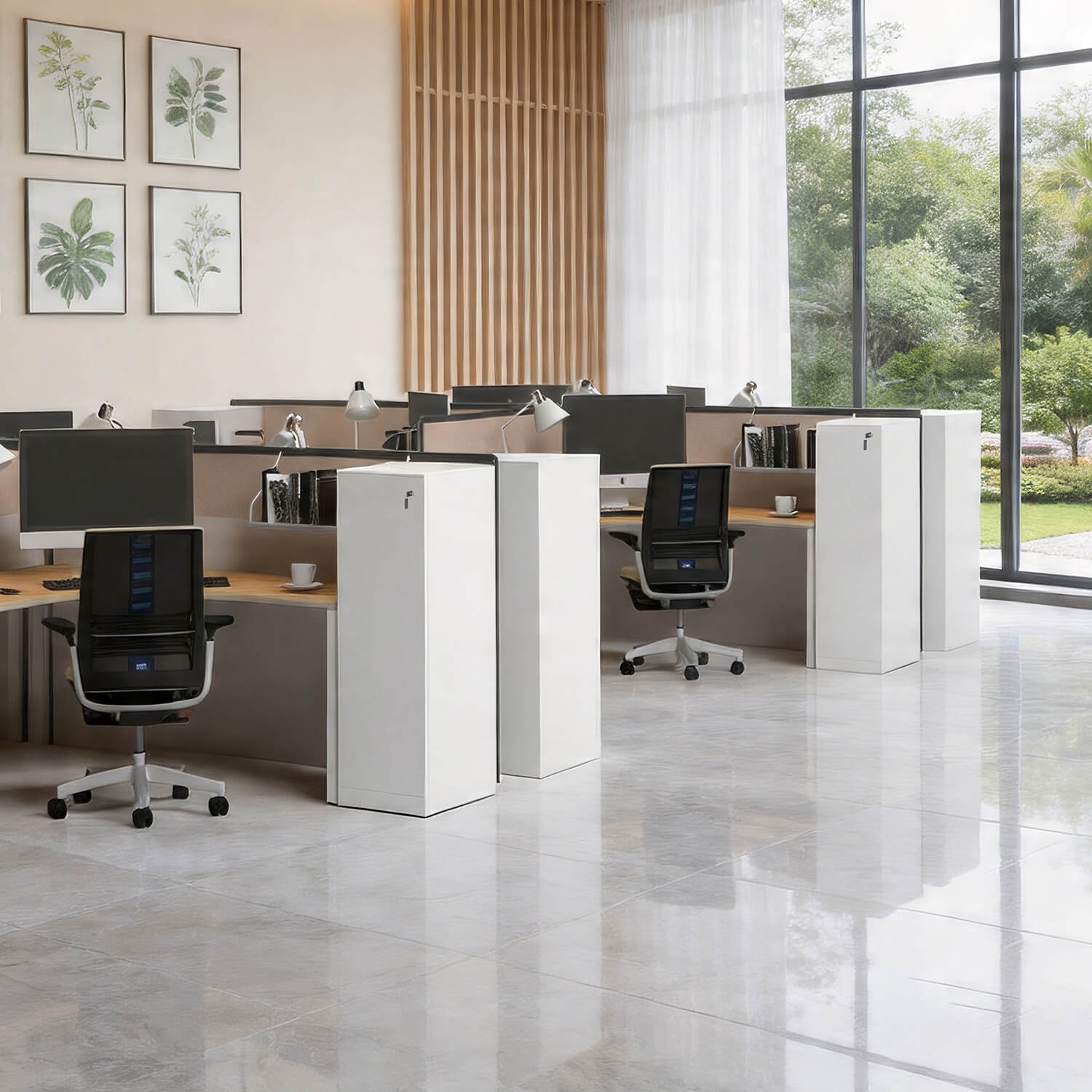 SpaceUnited High End Single-Door Steel Wardrobes for Schools, Offices, and Commercial Settings
