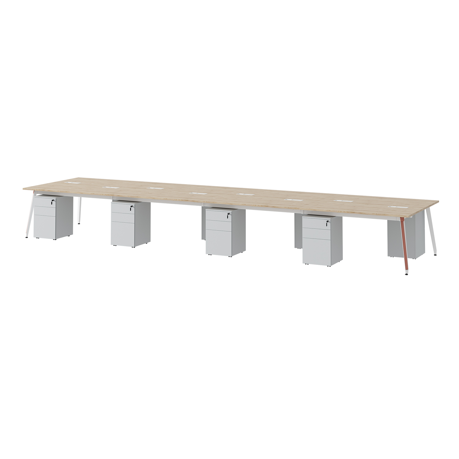 Linear 4/6 Seater Staff Workstation Desk