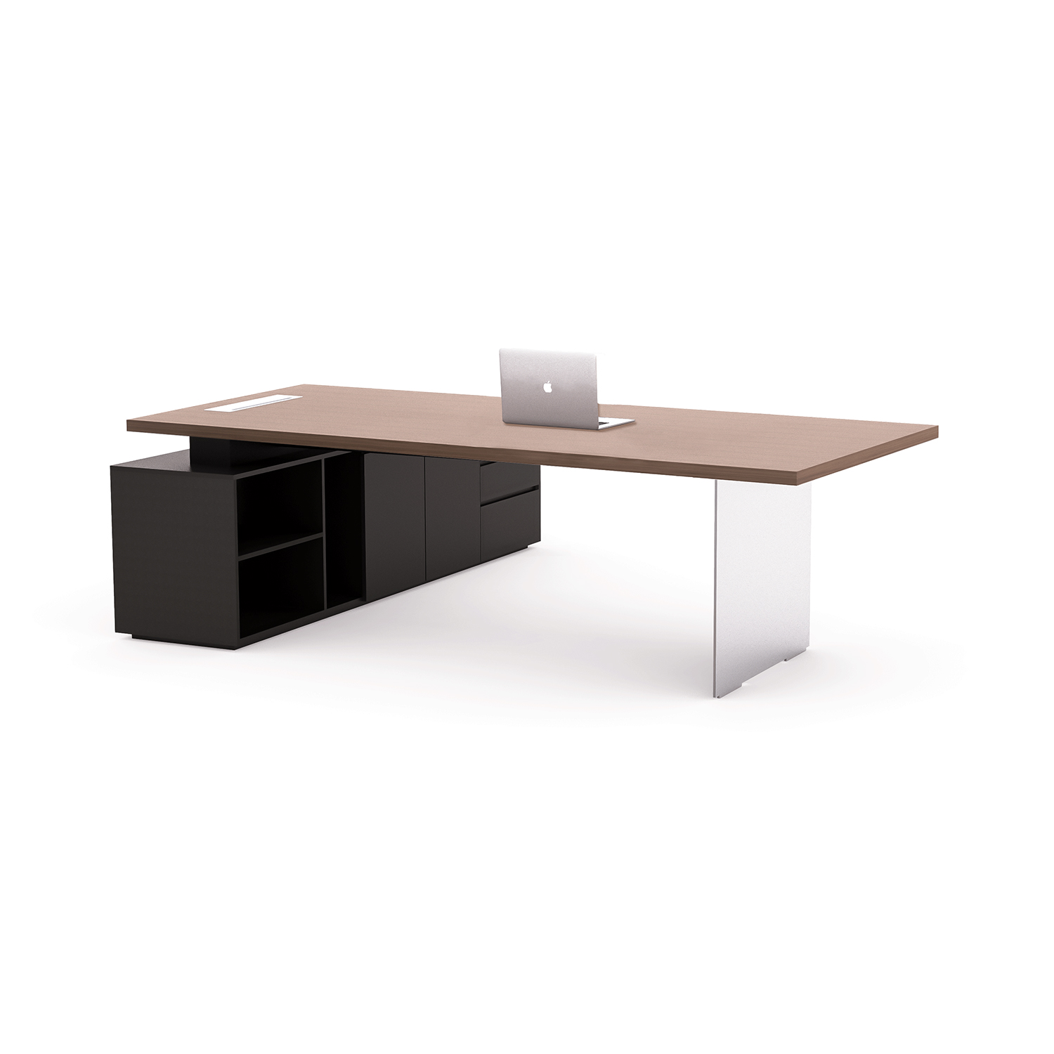 SpaceUnited Modern Metal Frame Executive Office Furniture CEO Manager Desk