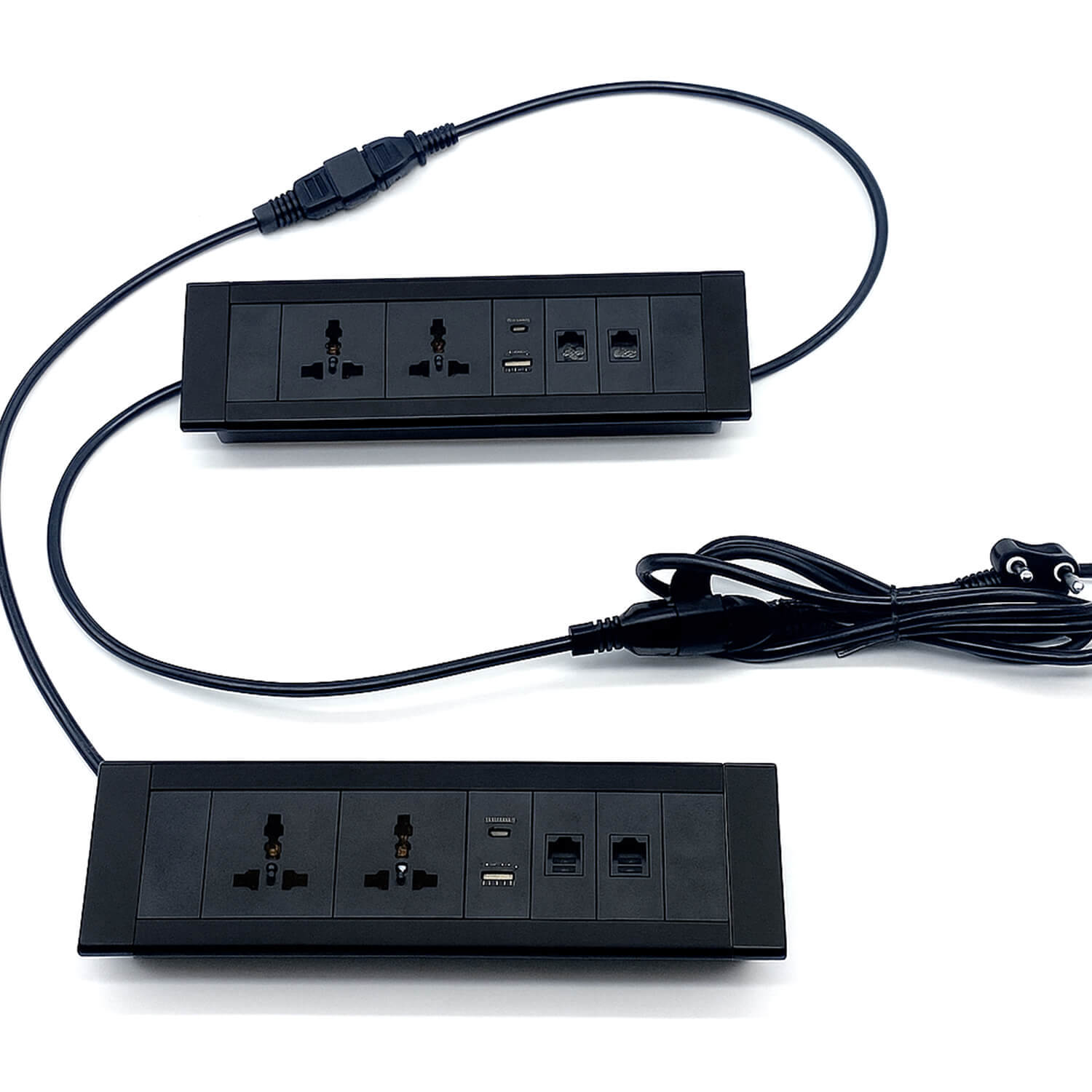 Square Recessed Power Socket for Office Desk